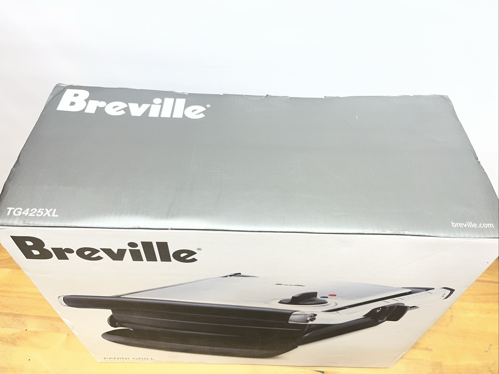 BREVILLE PANINI GRILL PRESS TG425XL BRUSHED STAINLESS 1500W