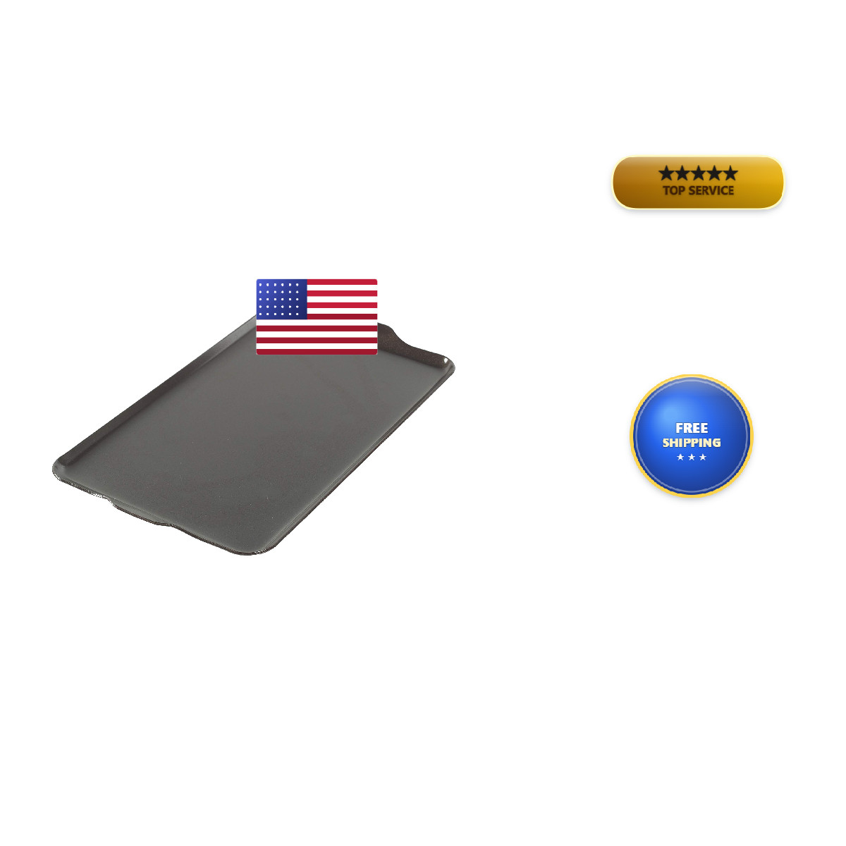 Nordic Ware Two Burner Griddle 10.3 X 17.4 Inches Non-Stick Black 10230Amz