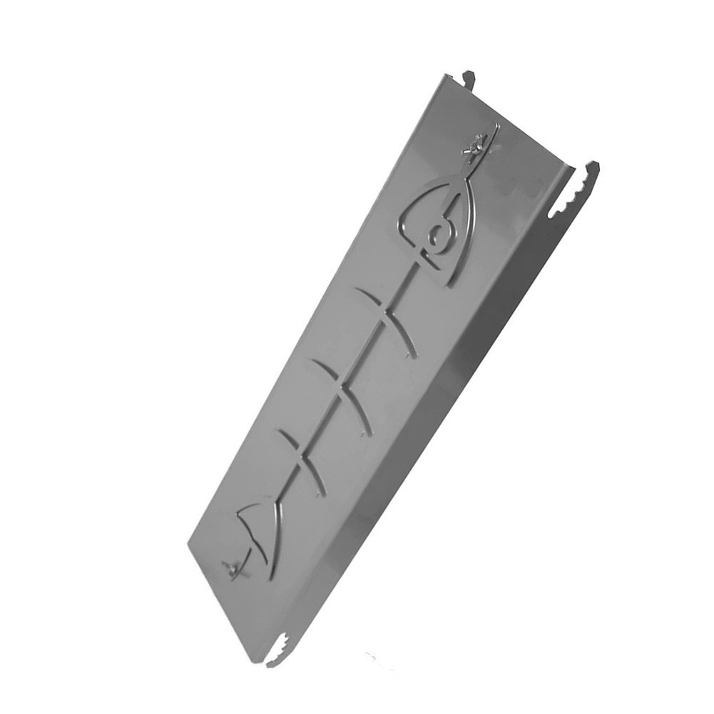 Salmon Holder for Kettle Barbecues Stainless Steel 52×11 5×3 cm Rotating Design