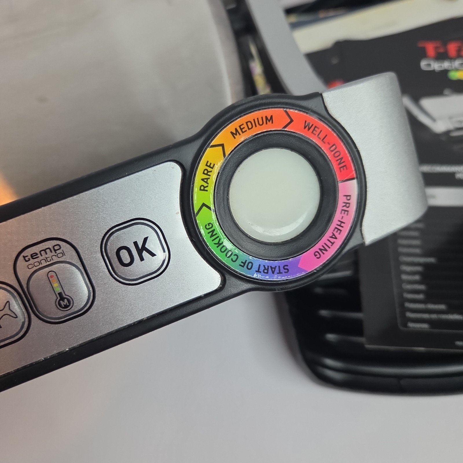 T-fal OptiGrill Indoor Electric Grill Auto Sensor Stainless Steel W/ Extras