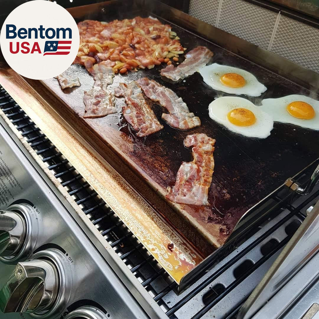 Only Fire Universal Stainless Steel Cooking Griddle, Flat Top Plate Insert with