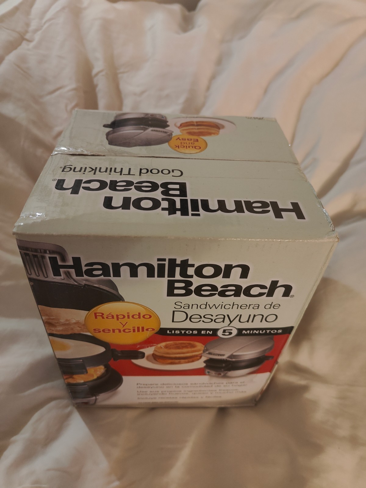 Hamilton Beach Breakfast Sandwich Maker, sealed new in box 25475MN