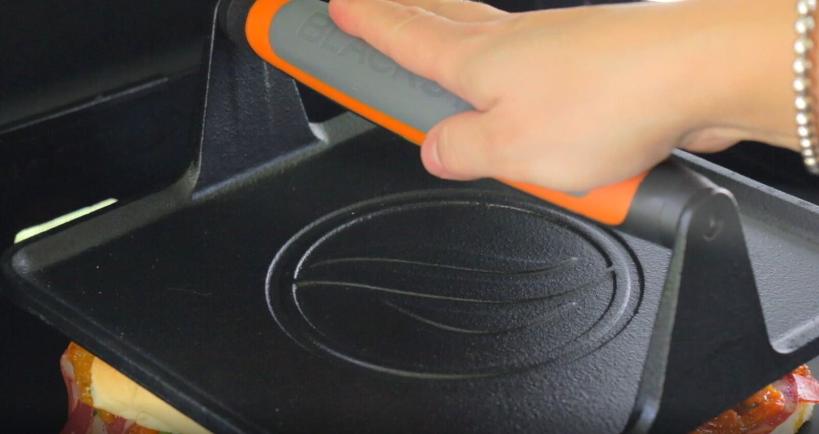 Outdoor Cooking Durable Cast Iron XL Griddle Grill Press Accessories tools