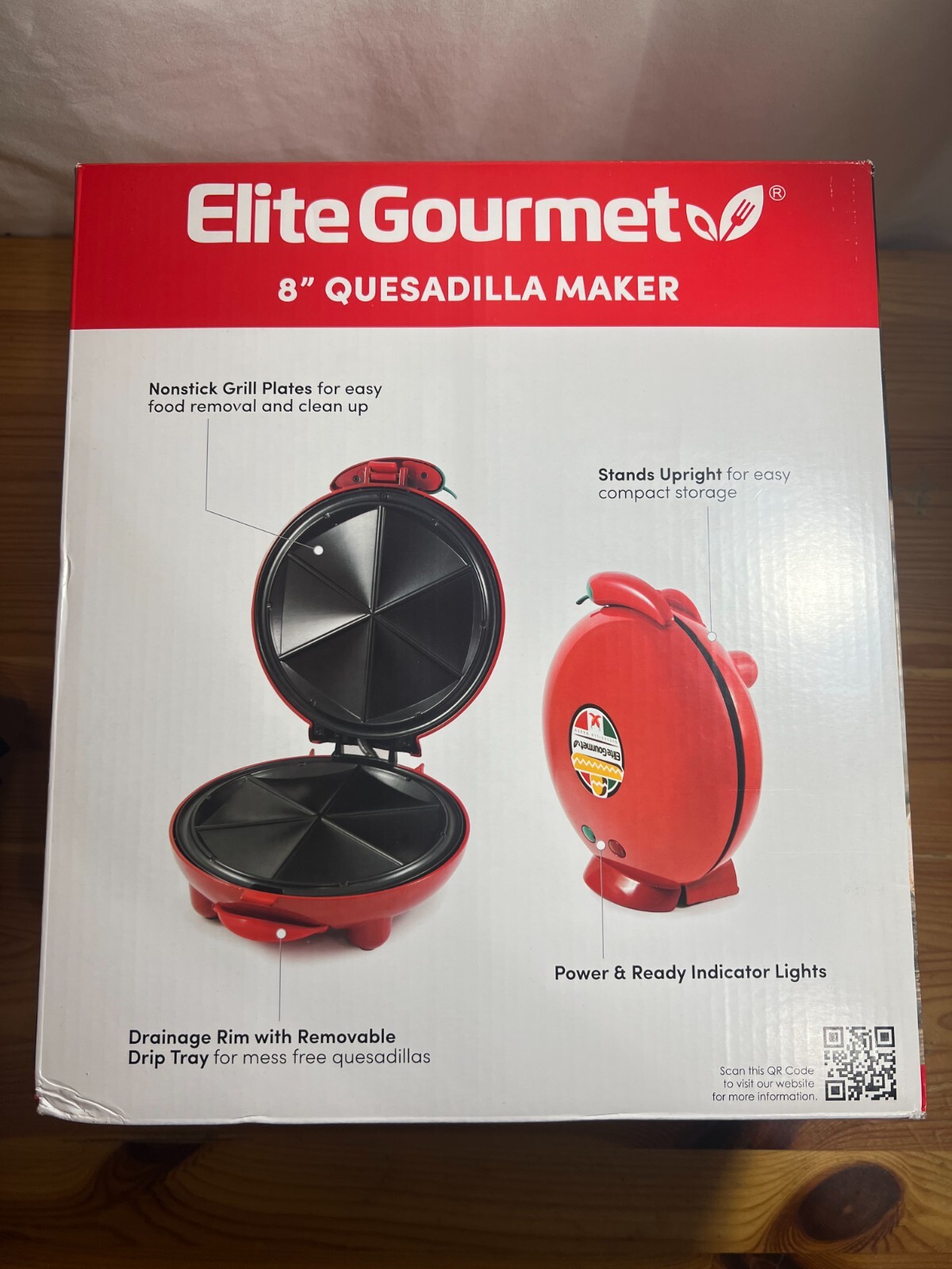 Elite Gourmet EQD413 Non-Stick Electric, Mexican Taco Tuesday Quesadilla Maker