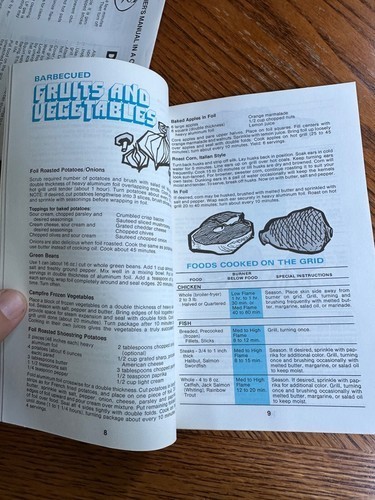 Char-Broil Grill Manual Cookbook Set GG 658 MCP 1984 Gas BBQ Backyard Recipes