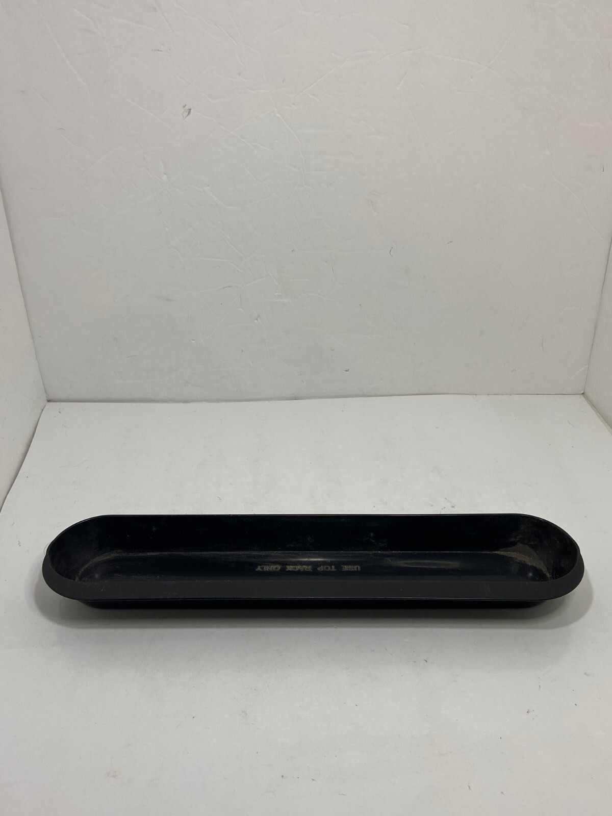 🌊 GEORGE FOREMAN GRP6EGQ REPLACEMENT PART 14″ DRIP TRAY BLACK PLASTIC EUC C1