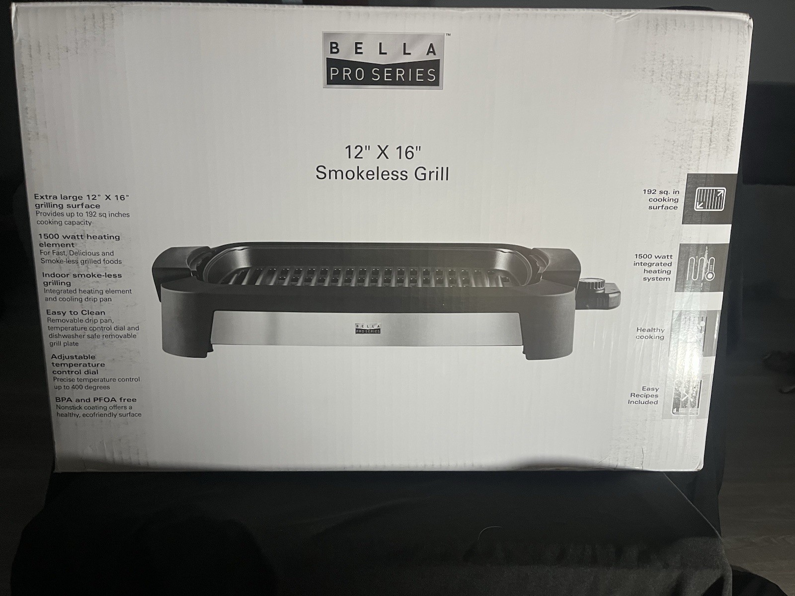 Bella Pro Series 12 X 16 Smokeless Grill