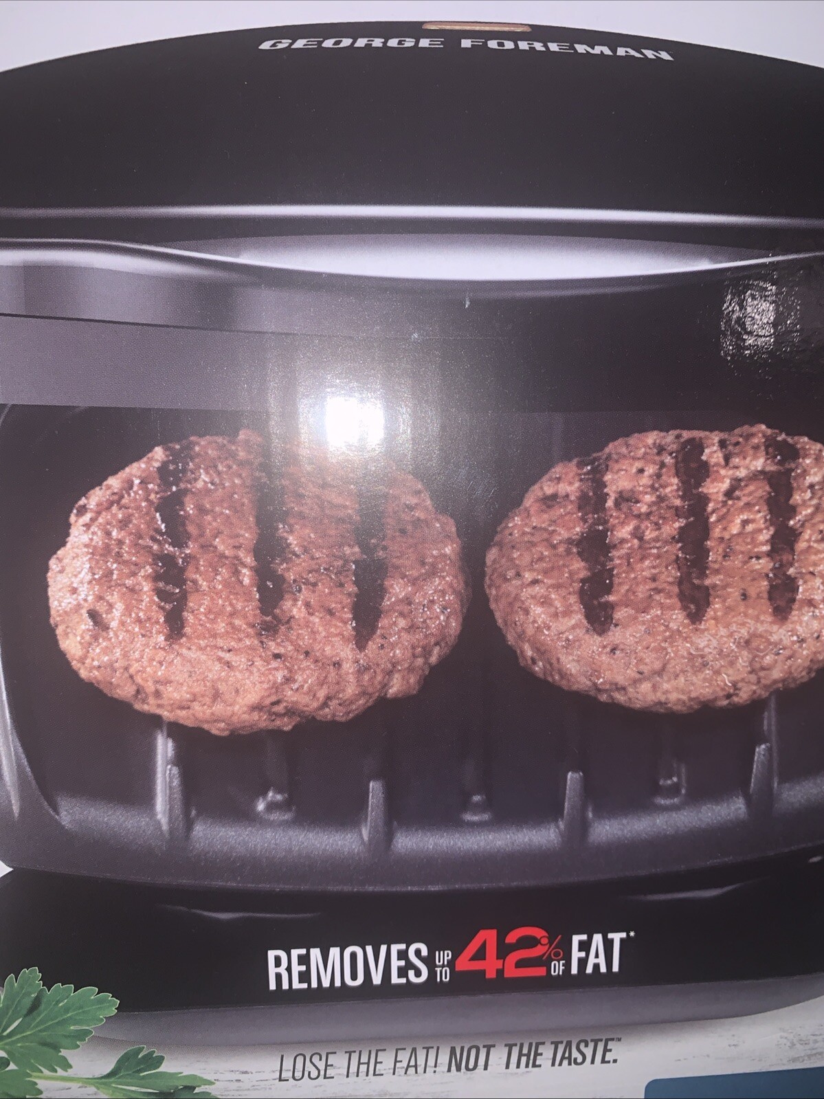 George Foreman 2 Serving Grill PFAS FREE Black