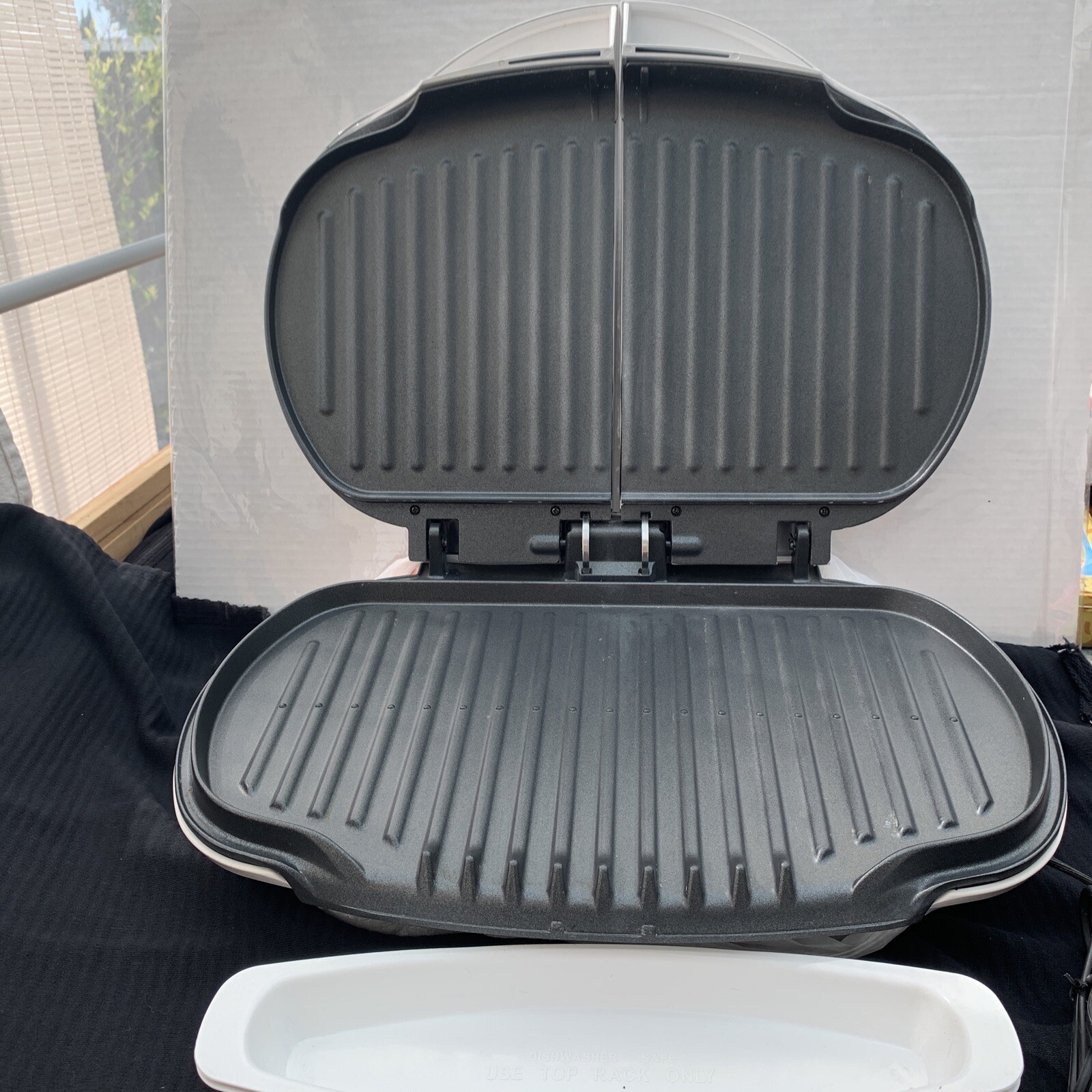 George Forman Lean Mean Fat-reducing Grilling Machine Champ Bun Warmer GR10ABW