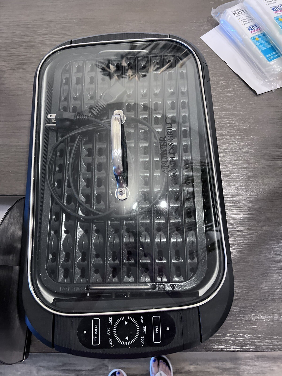 PowerXL Smokeless Grill & Griddle Pans -Black