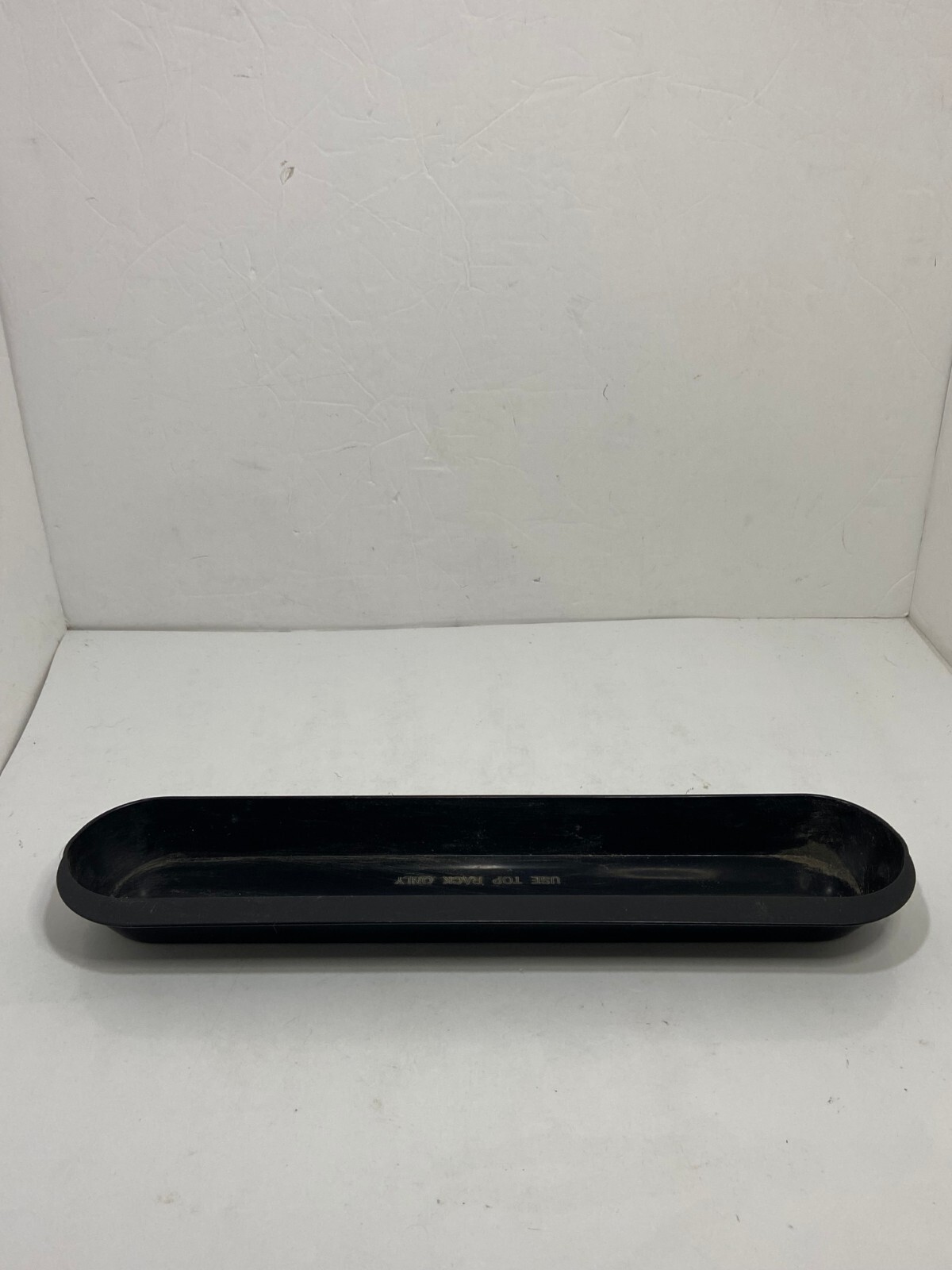 🌊 GEORGE FOREMAN GRP6EGQ REPLACEMENT PART 14″ DRIP TRAY BLACK PLASTIC EUC C1