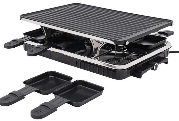 Electric Indoor Raclette Table Grill, 1300W Korean BBQ Grill, Removable…