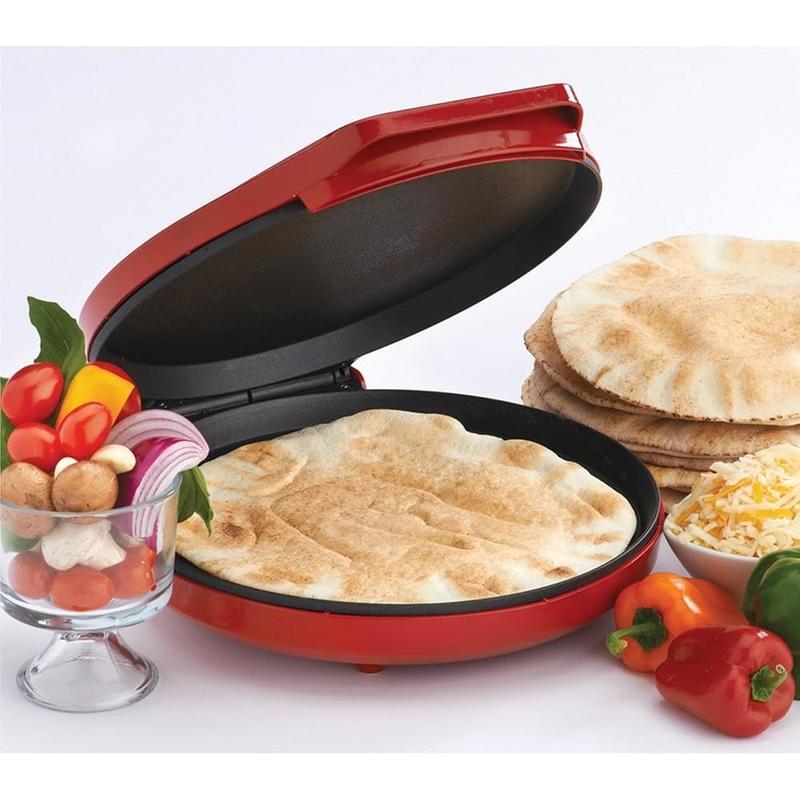 Countertop Pizza Maker 1440W Indoor Electric Grill Nonstick Cooking Appliance US