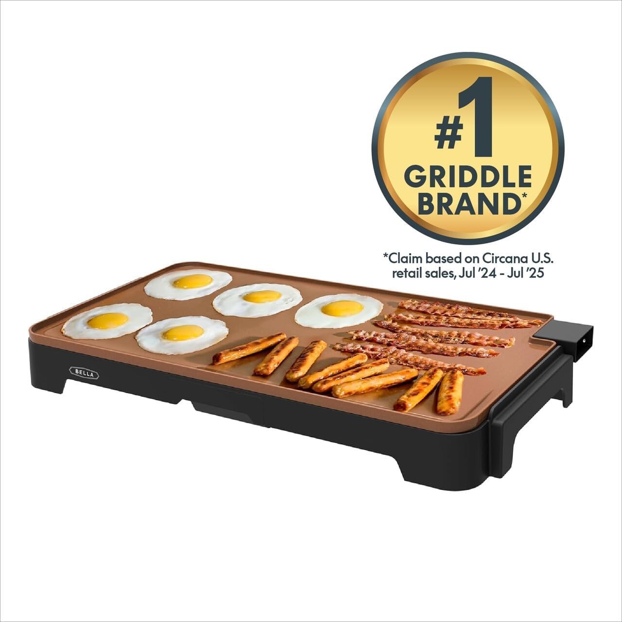 12″x22″ XL Electric Ceramic Titanium Griddle Make 15 Eggs At Once Non-stick