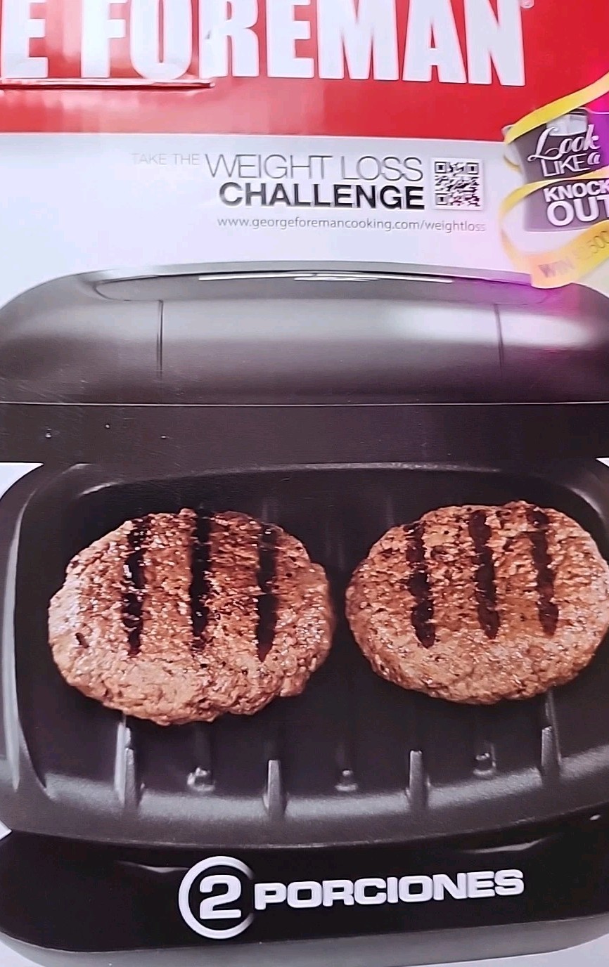George Foreman 2 Serving Classic Electric Indoor Grill Excellent for Weight Loss