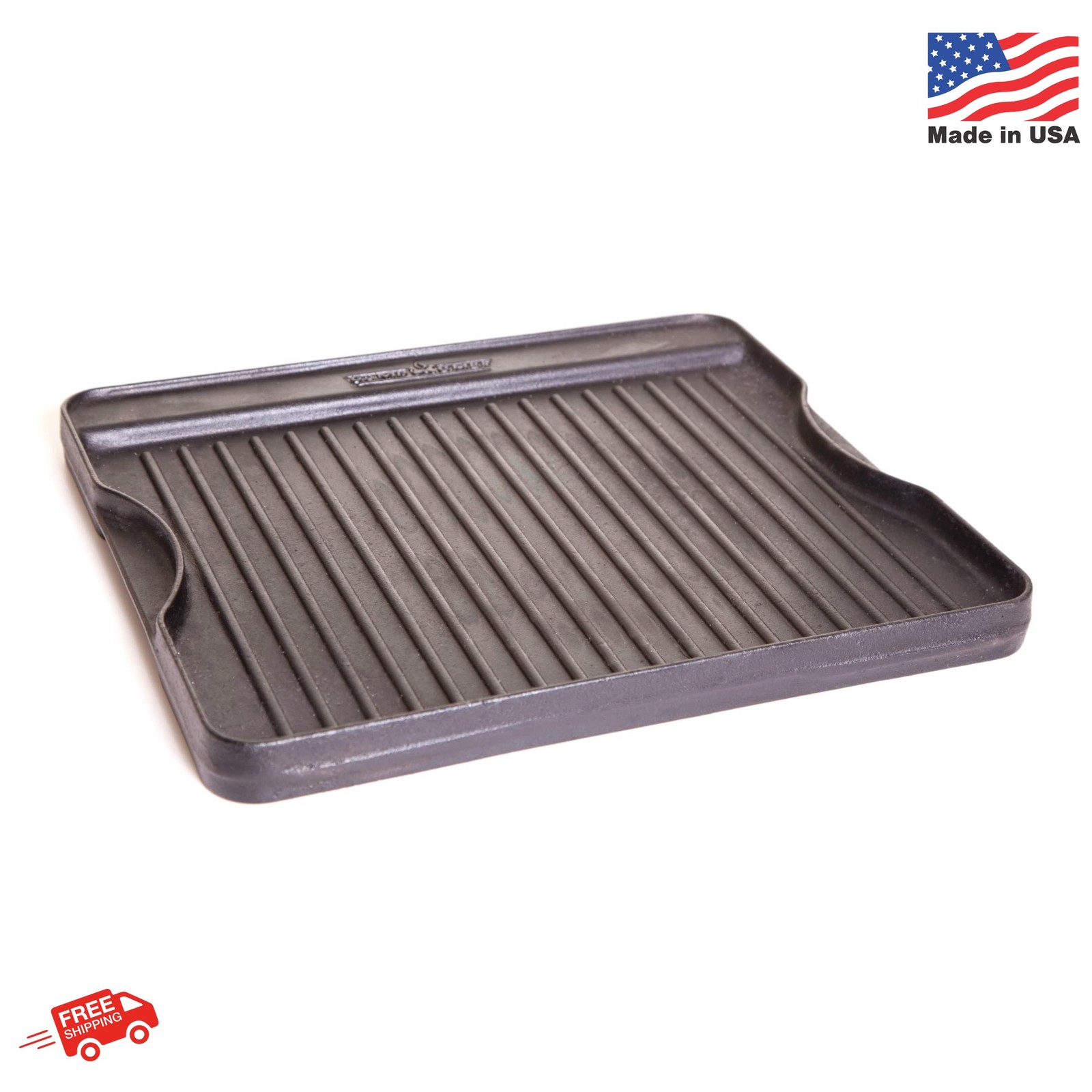 Camp Chef Reversible Pre-Seasoned Cast Iron Griddle, Cooking Surface 14 in. x 16