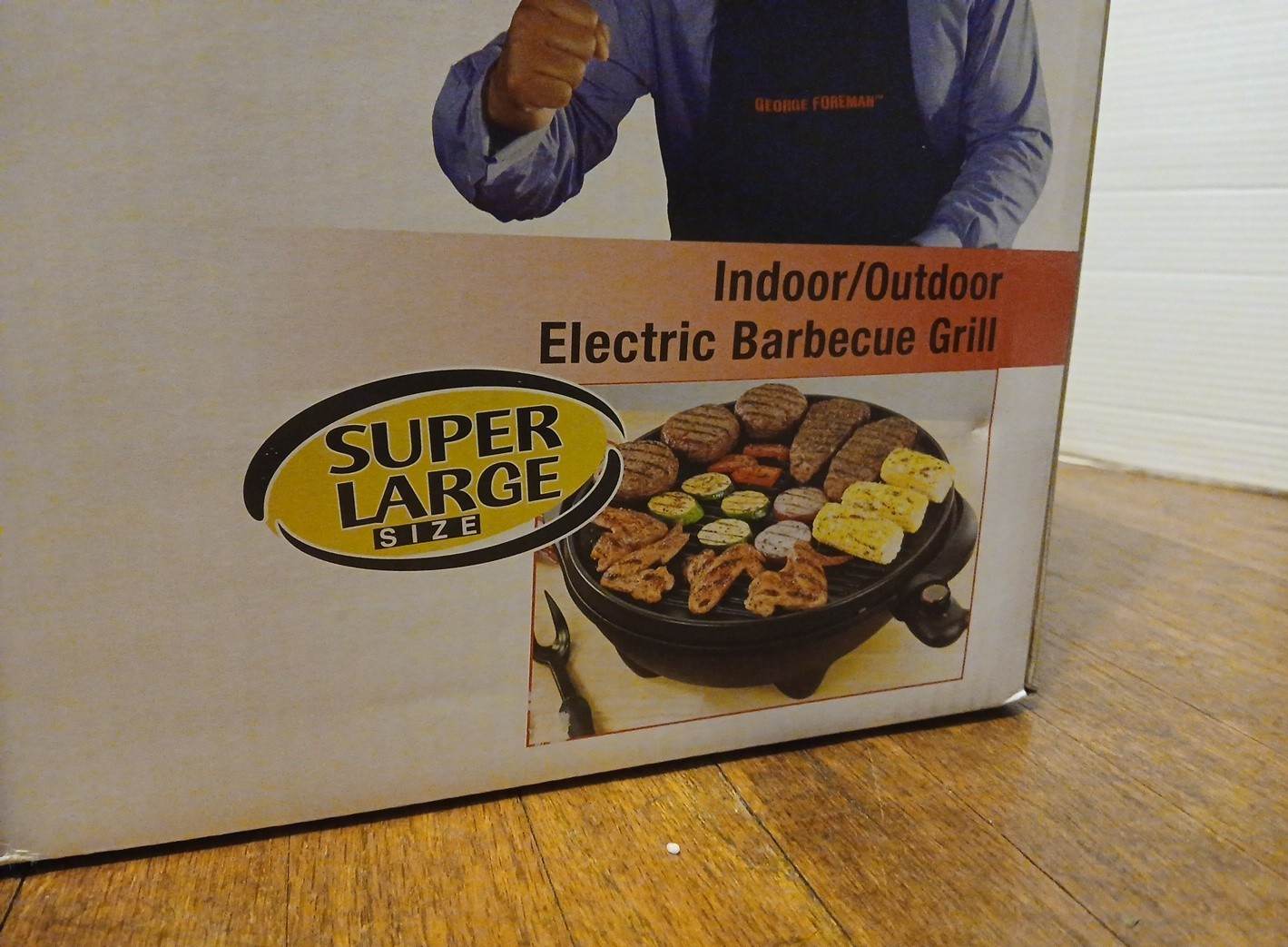 George Foreman Big George XL Grill GGR50B Electric Grill Indoor/Outdoor Open Box