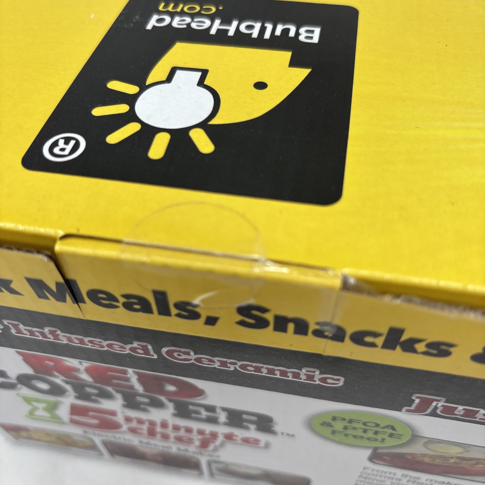 Copper Red 5 Minute Chef Electric Meal Omelet Maker Infused Ceramic Cooker New