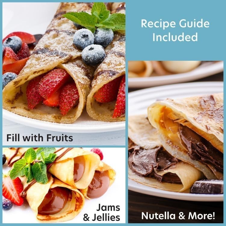 Cordless Crepe Maker Nonstick Electric Dipping Plate Portable Baker