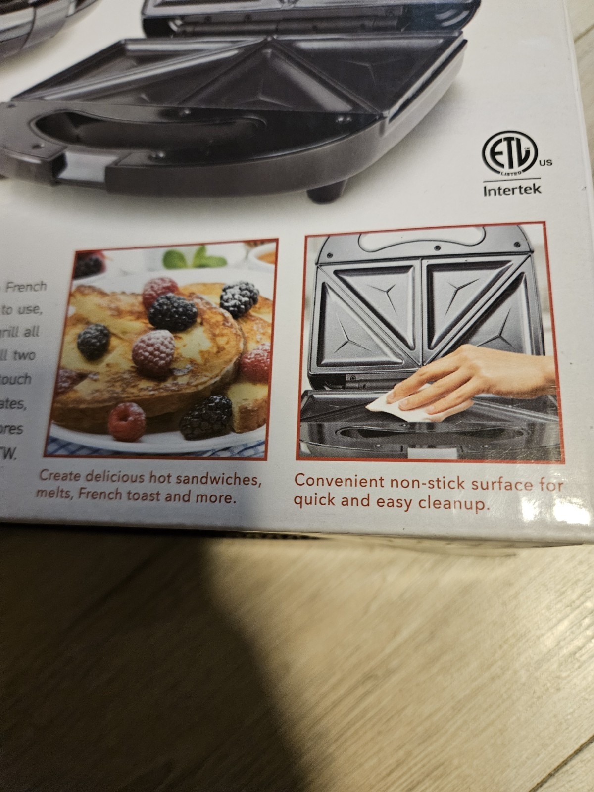 New Parini Electric Non-Stick Sandwich Maker