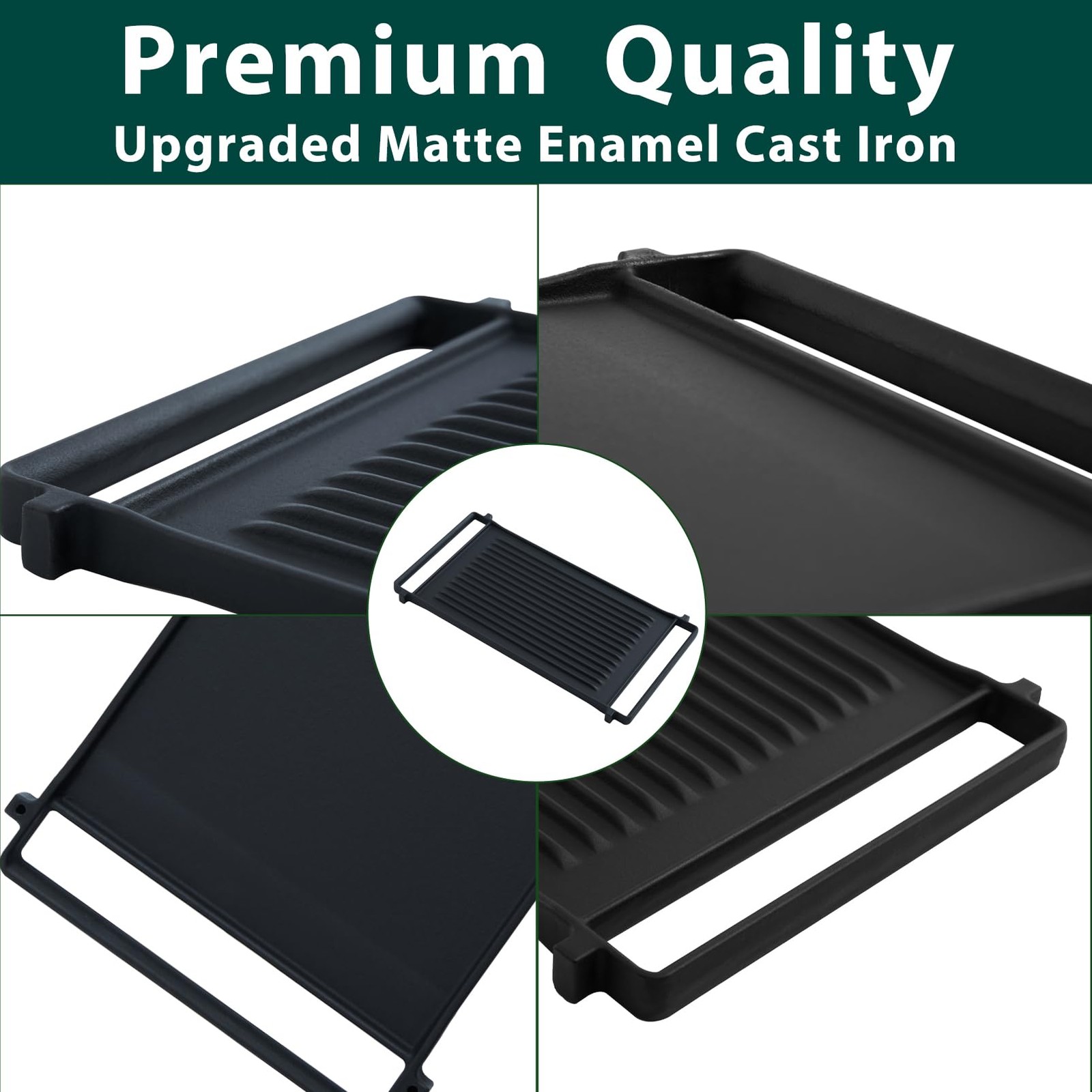 WB31X24998 WB31X24738 GE Gas Stove Griddle Replacement JXGRILL1 Reversible Cast