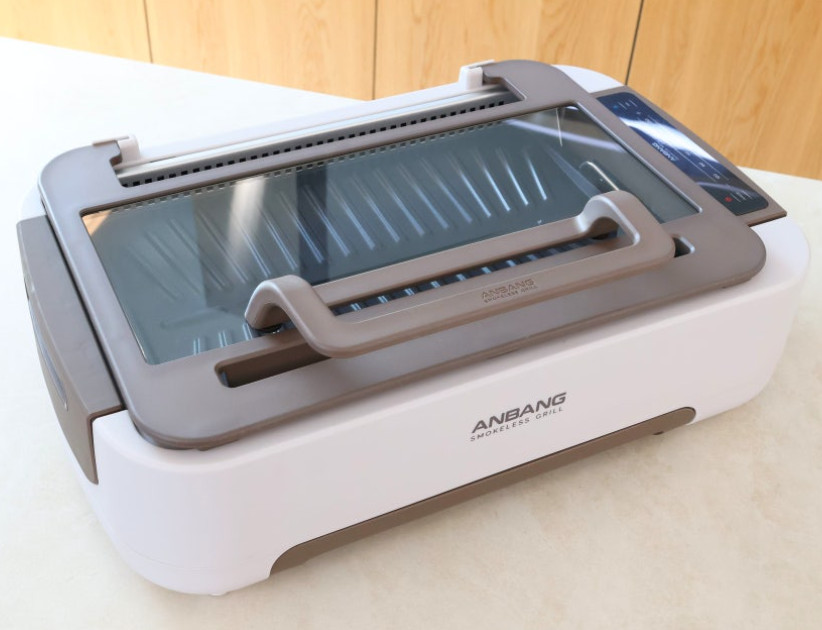 ANBANG AB1101MF Ultra Smokeless Indoor BBQ Grill 220V / Vanilla Beige color