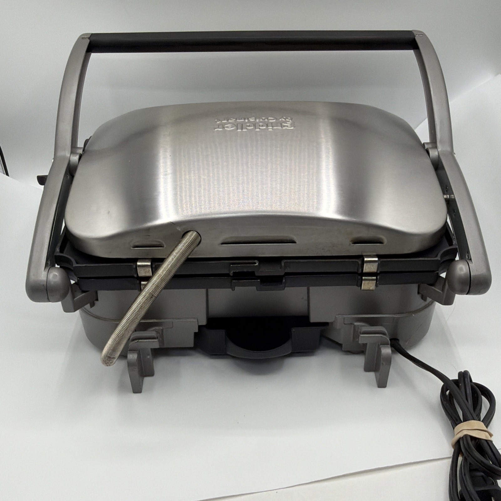 Cuisinart GR-4N 5-in-1 Griddler w/Belgian Waffle Plates Stainless Steel READ