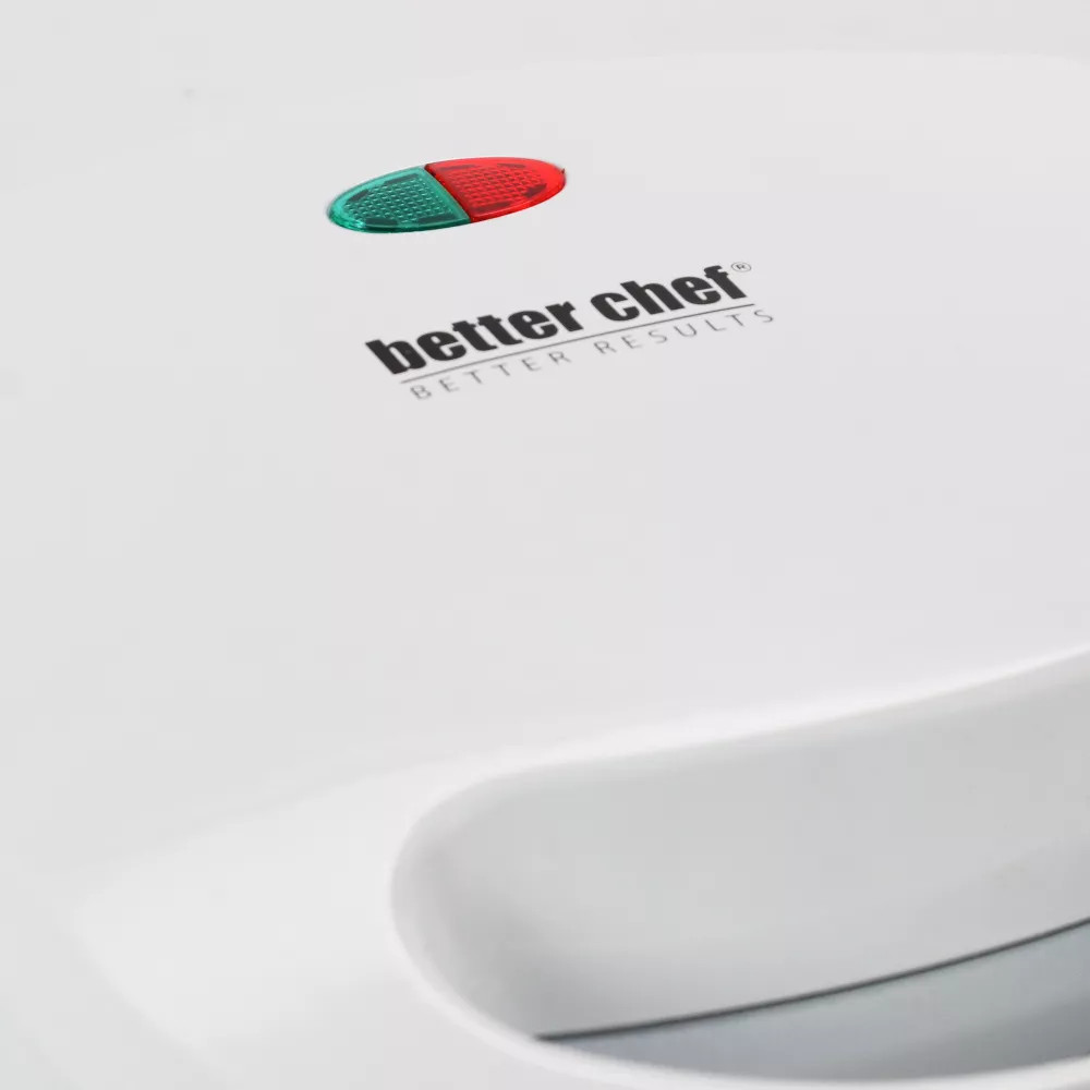 Better Chef IM-295W 400 Watts Nonstick Cooking Surface Waffle Maker in White