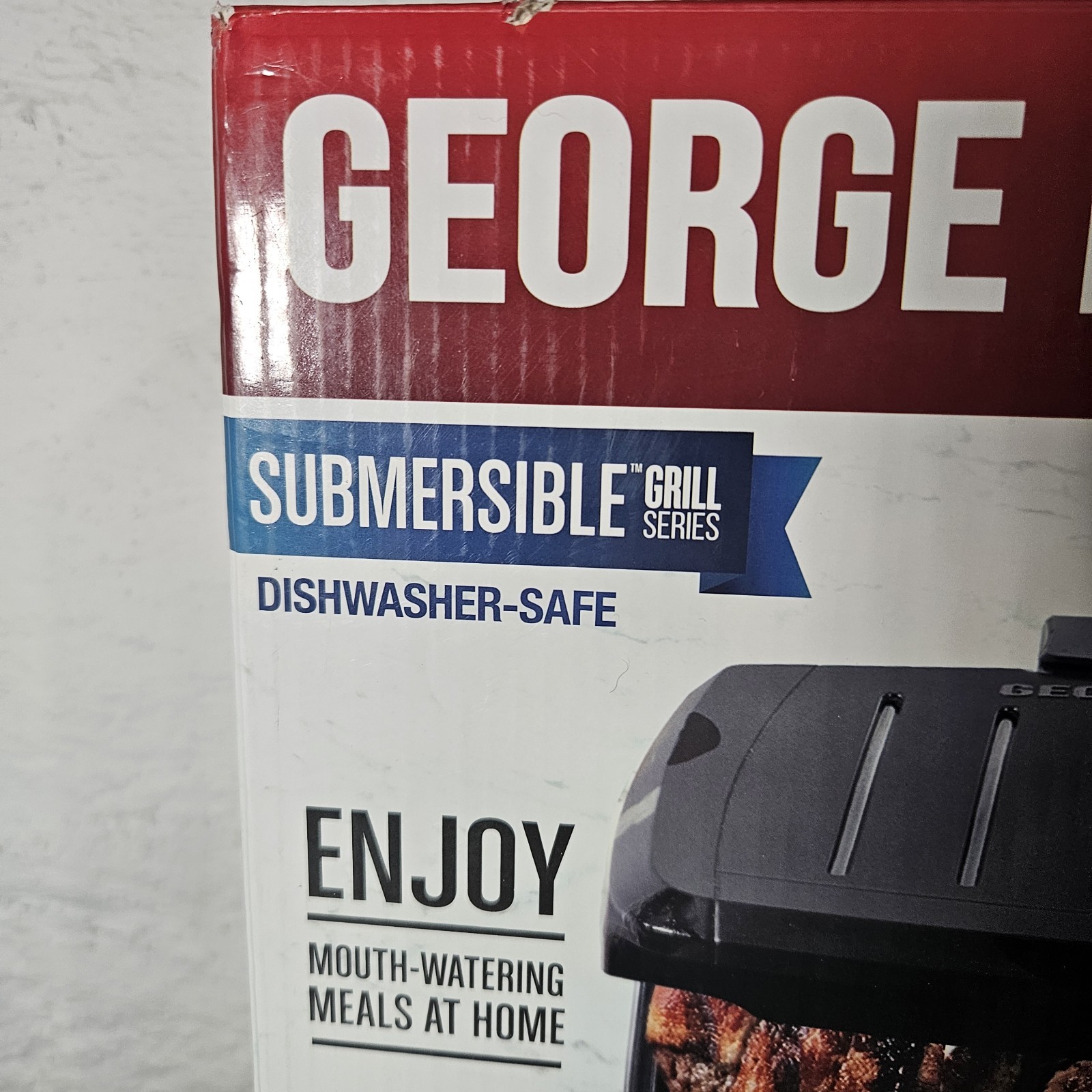 George Foreman – GRECV075B – 5-Serving Submersible Grill – Black Plates
