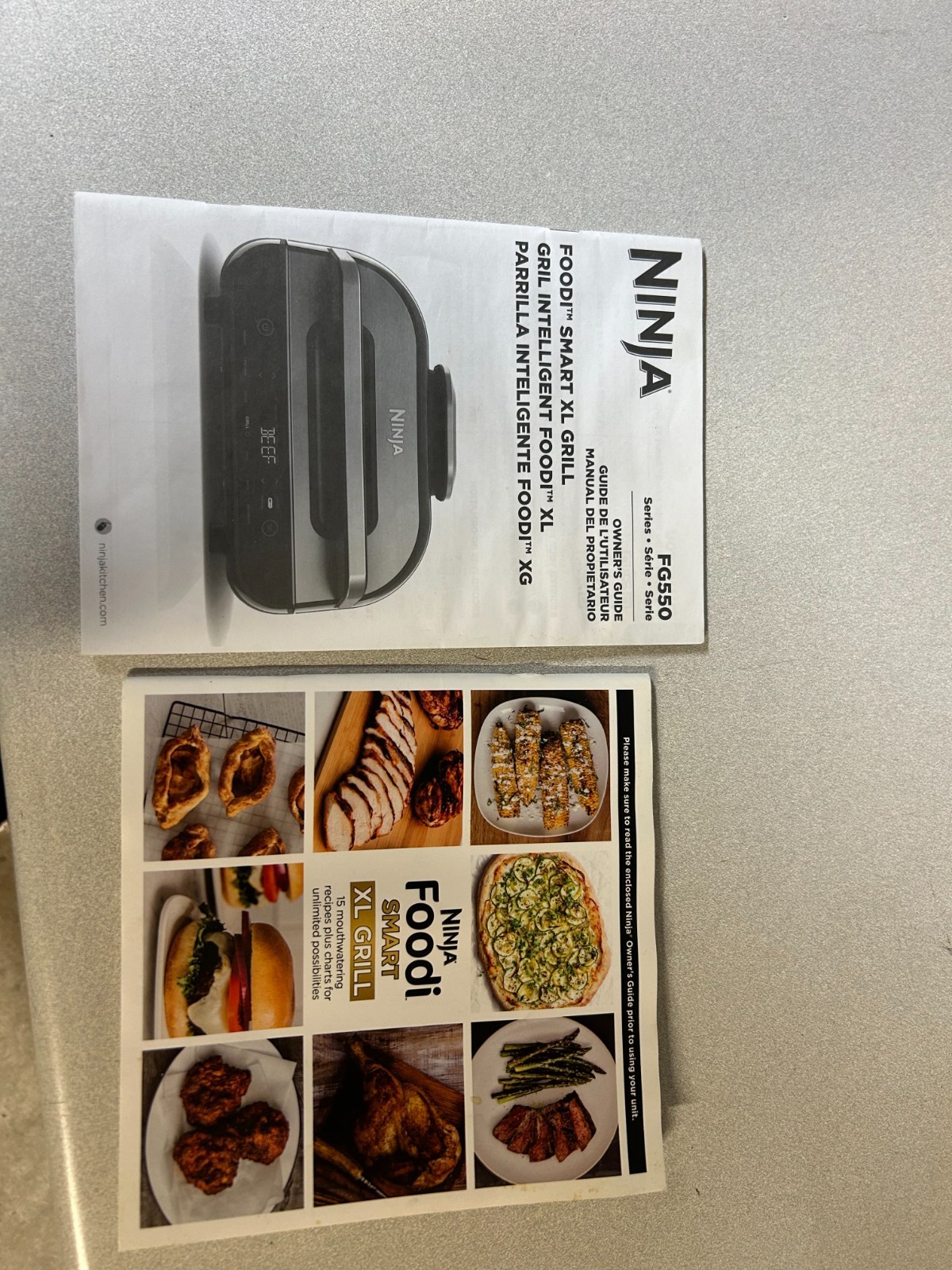 Ninja Foodi Smart XL Indoor Grill 6 in 1 Air Fryer Silver FG551 S5