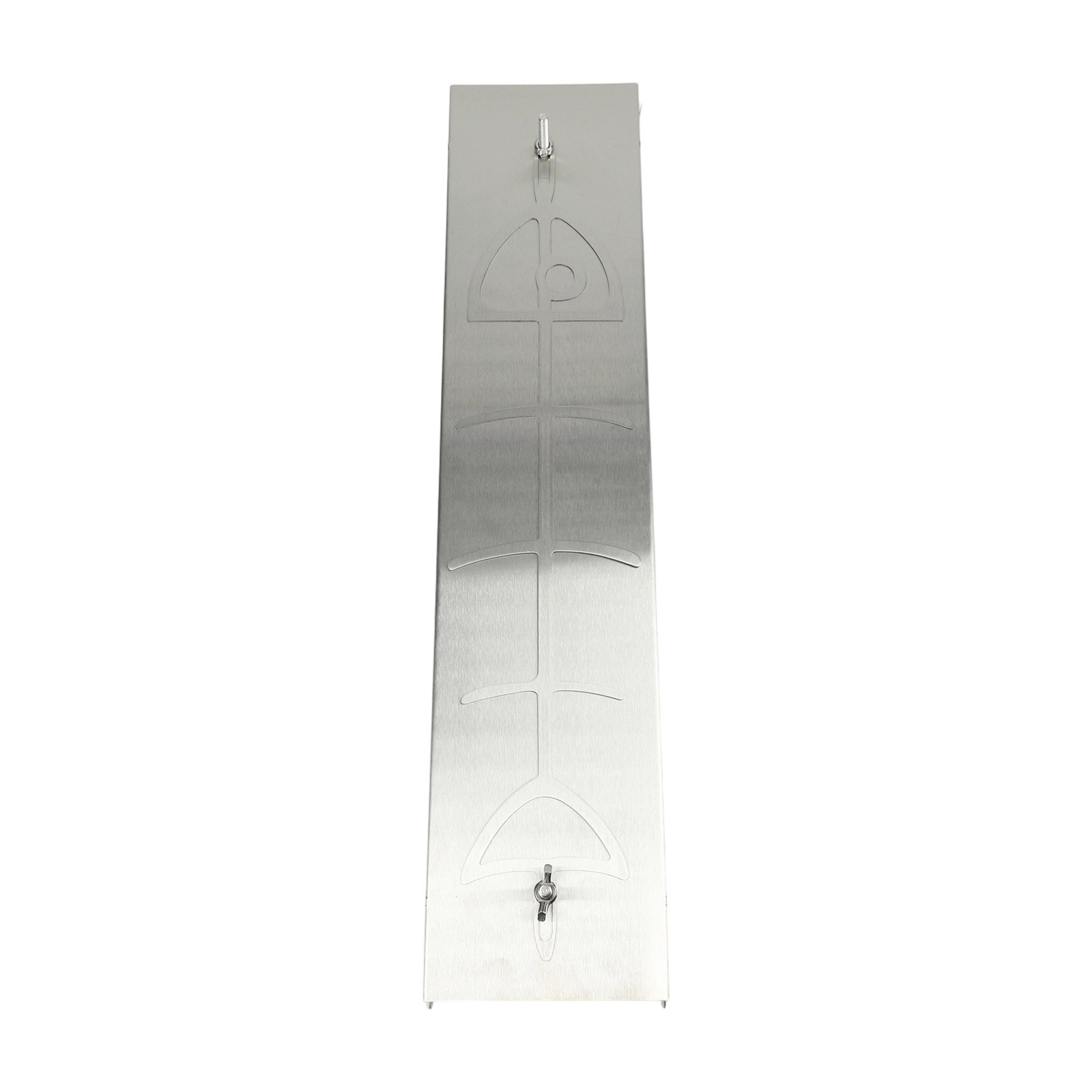 Salmon Holder for Kettle Barbecues Stainless Steel 52×11 5×3 cm Rotating Design