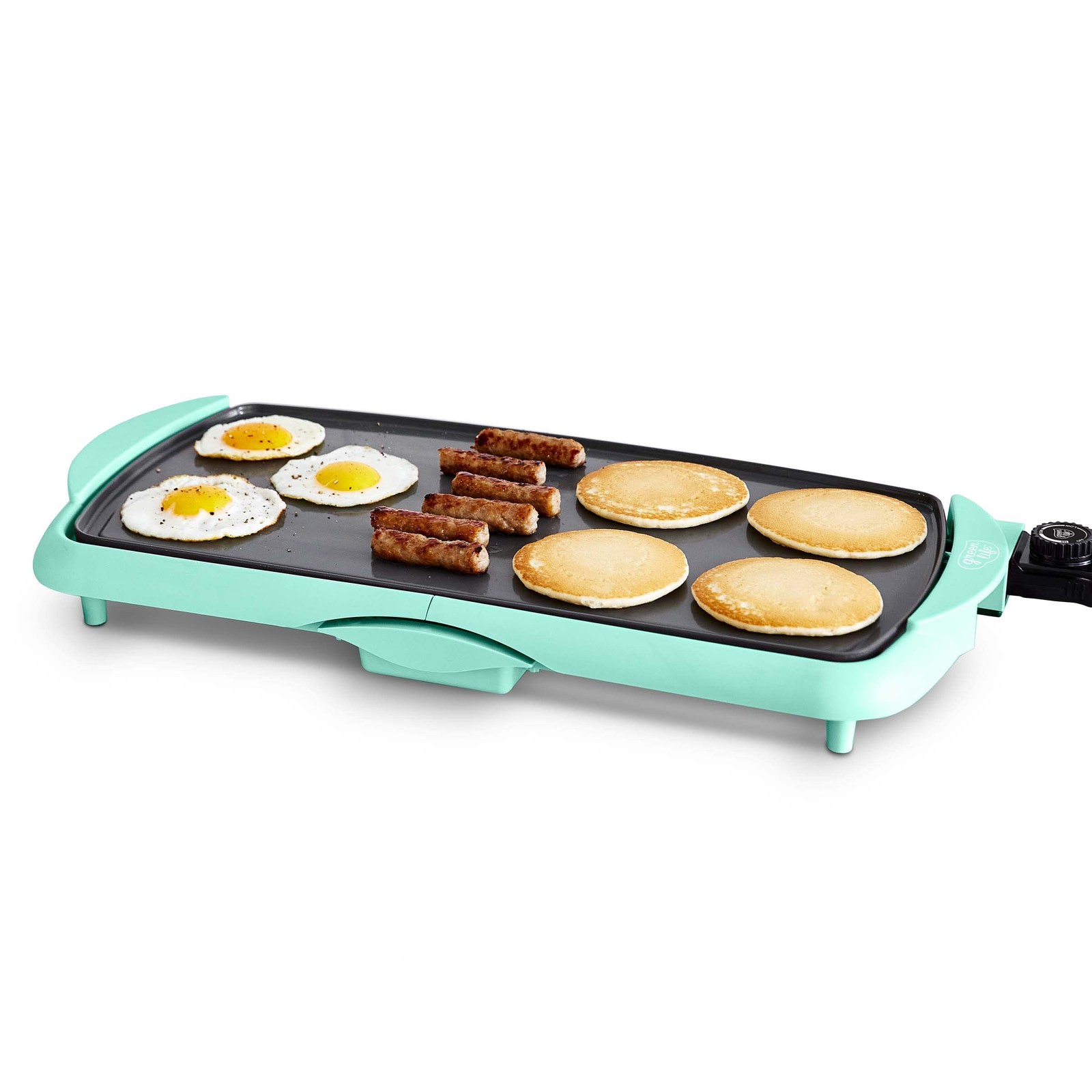 Extra Large Electric Griddle 20 Inch Nonstick Turquoise Kitchen Appliance
