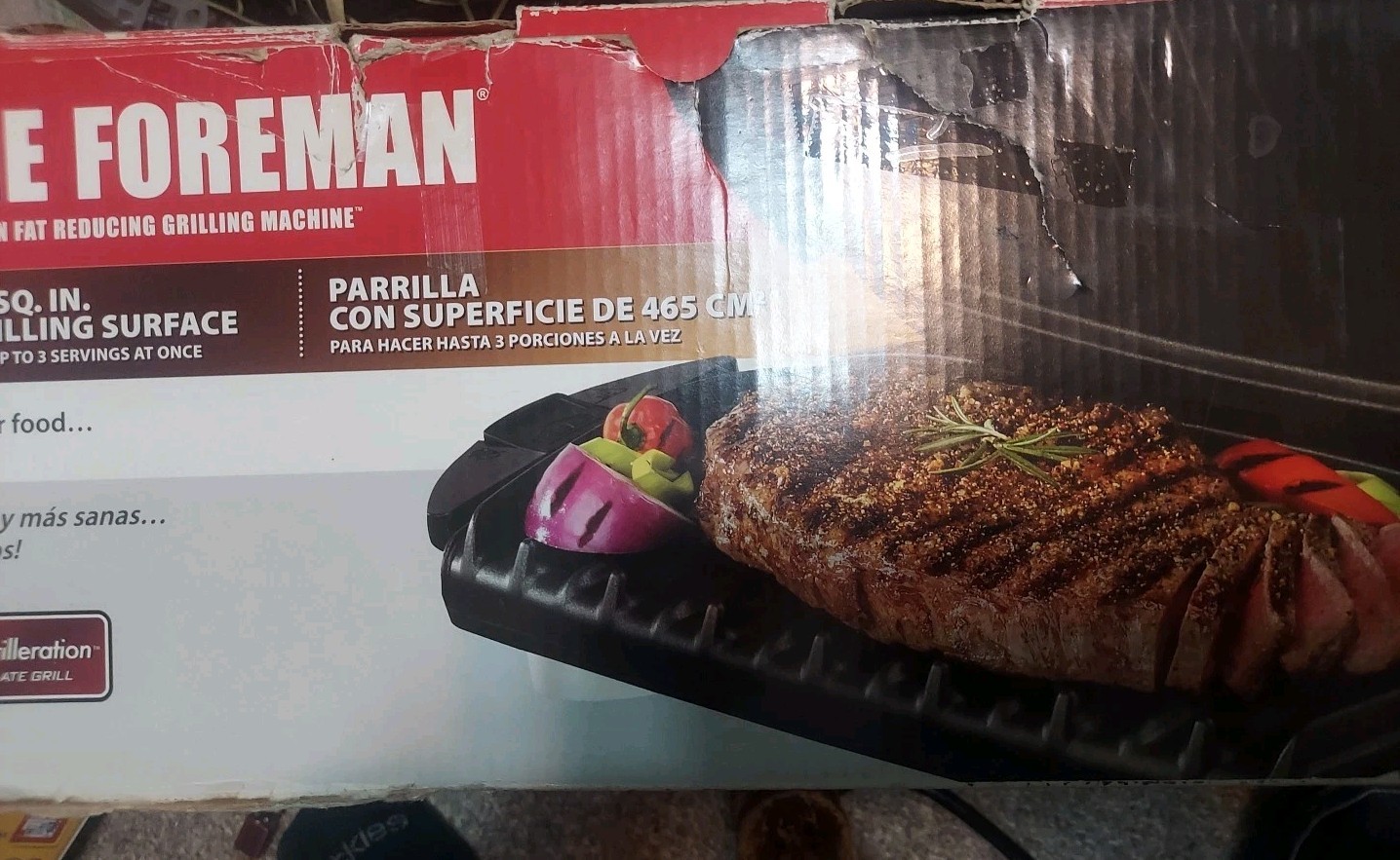George Foreman Next Grilleration 72 Sq. Inch Surface Indoor Grill Read!