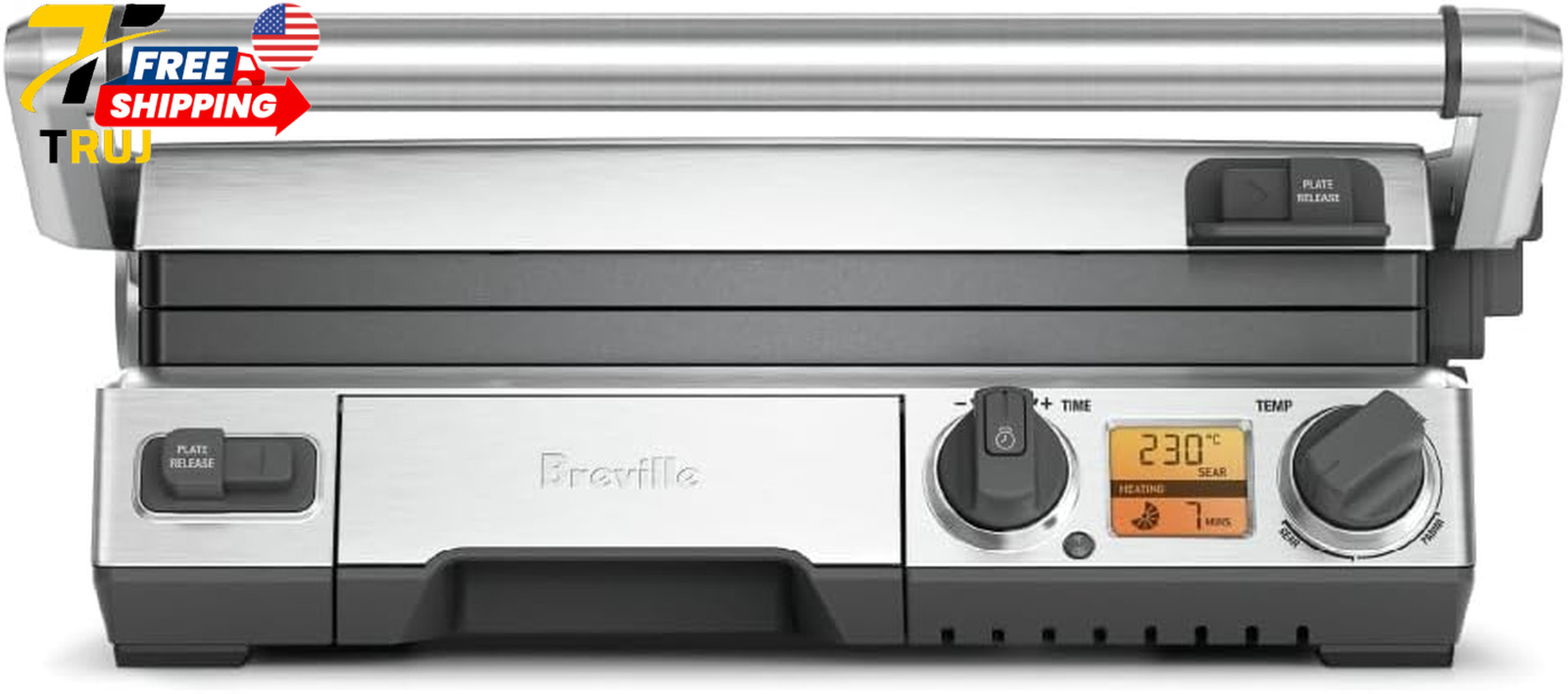 BGR820XL Smart Grill Brushed Stainless Steel NEW FREE SHIPPING IN USA ONLY
