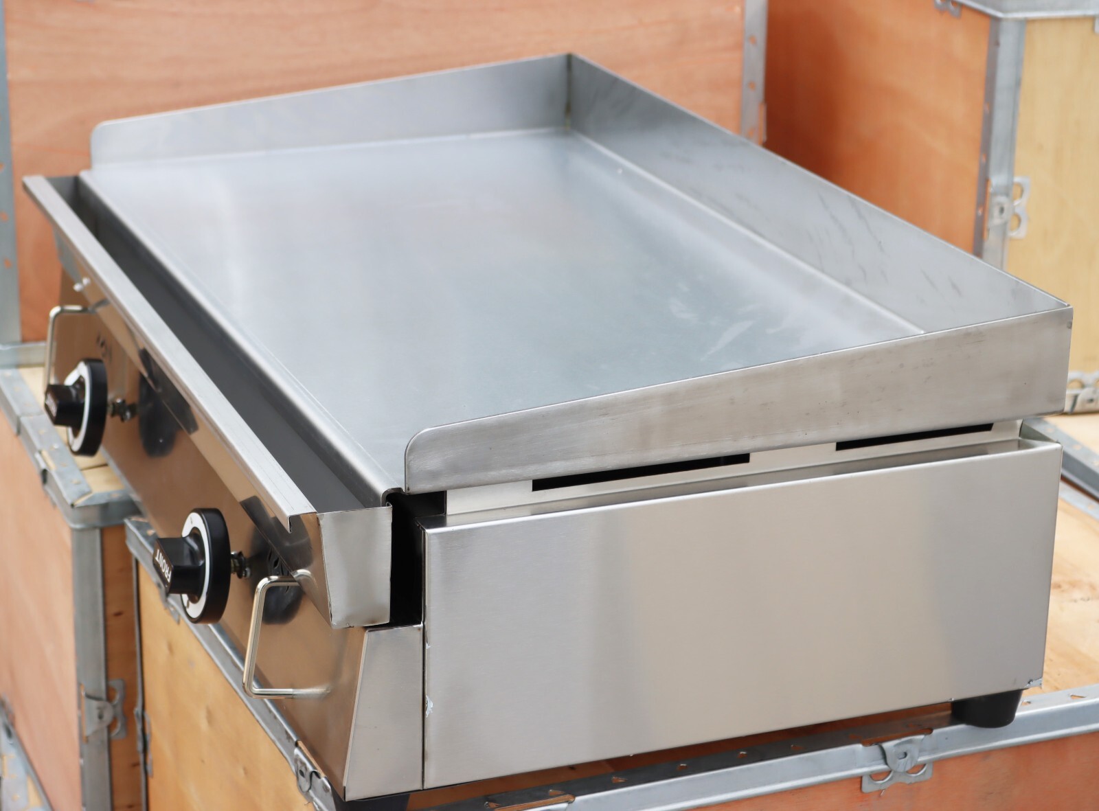 PreAsion LPG Gas Griddle Commercial Countertop Flat Grill Stainless Steel for Re