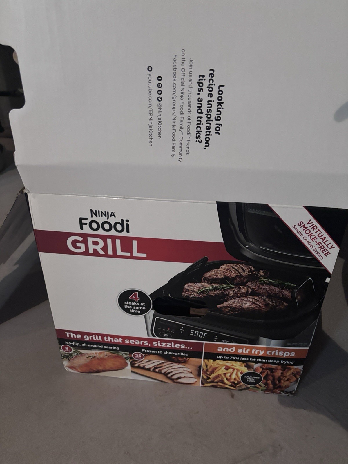 Ninja Foodi AF181 Pro XL 5-in-1 Indoor Grill Air Fry – Great Condition + Box
