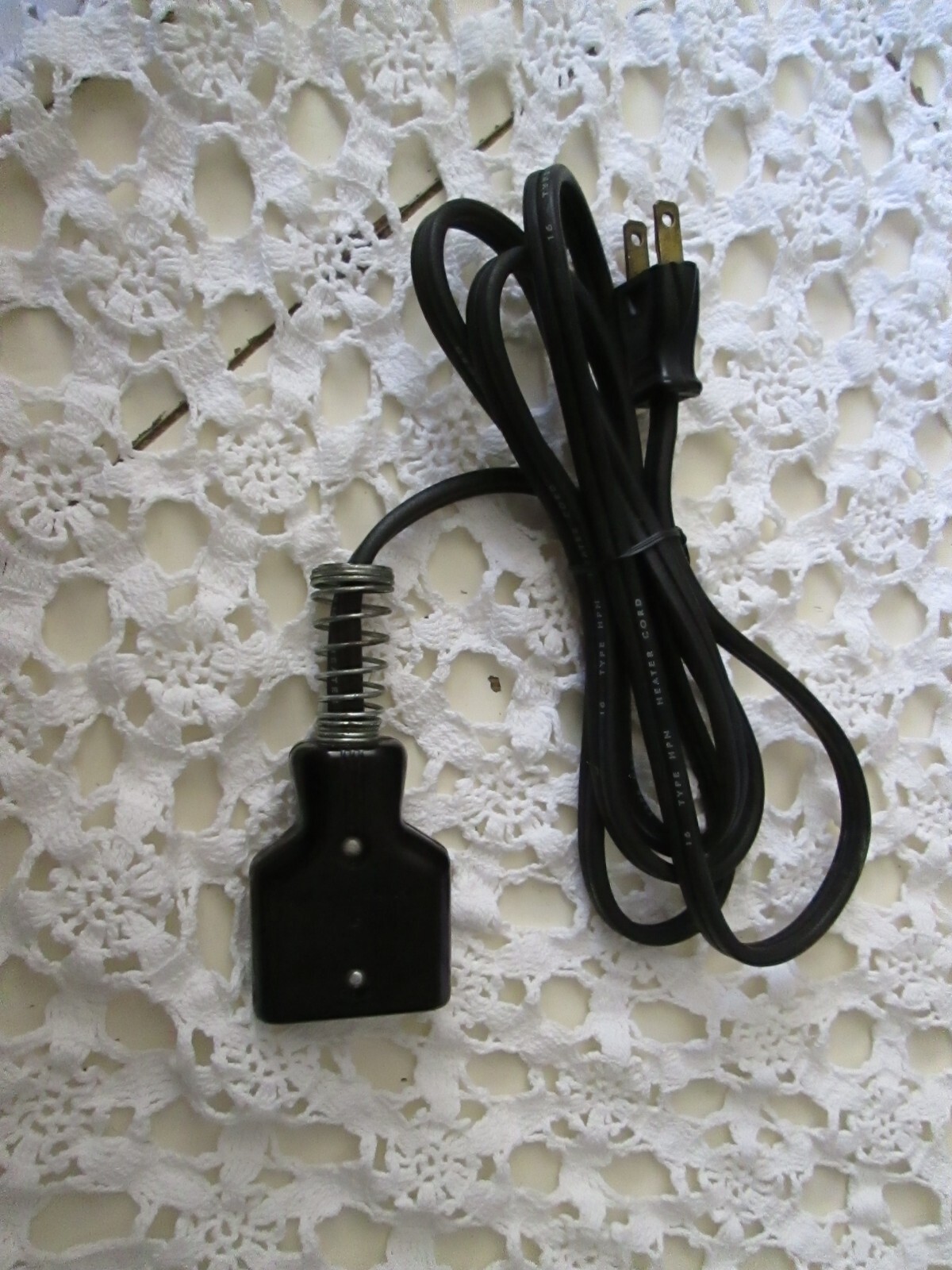 Vintage Appliance 5′ Foot Power Cord 1 1/8″ inch Pin – Socket Spacing