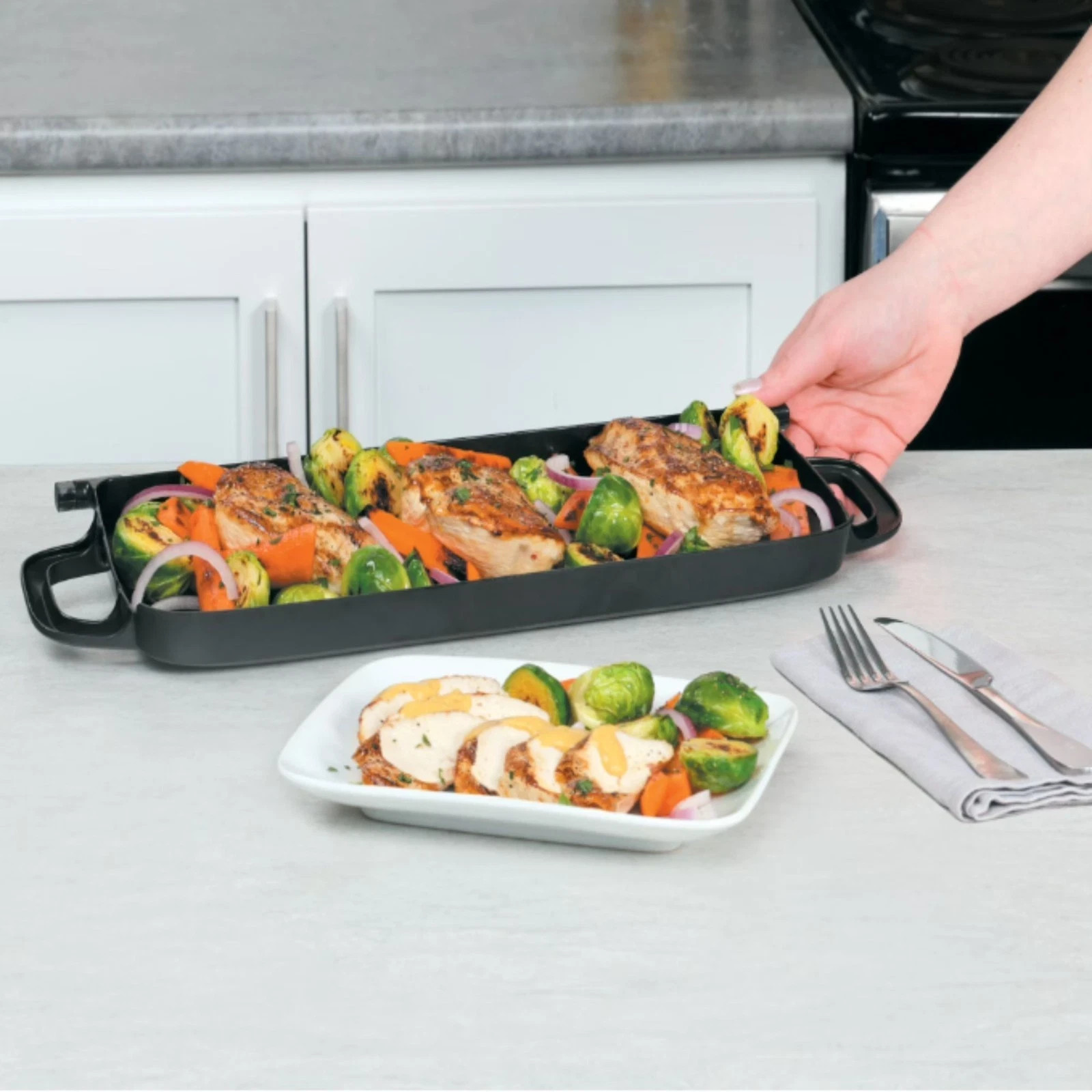 Presto Ceramic Electric Griddle/Warmer Plus, Black 07024 -freeship