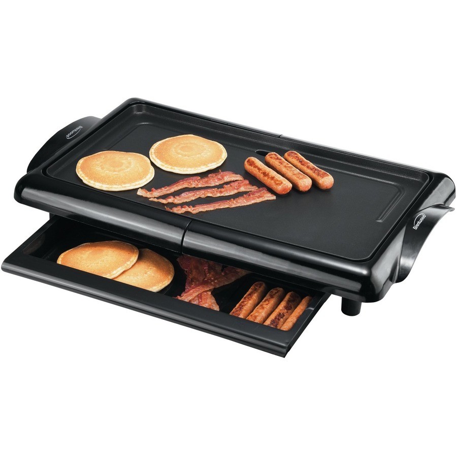 Brentwood TS840 Electric Griddle Non-stick Black 1 Sq. Ft.