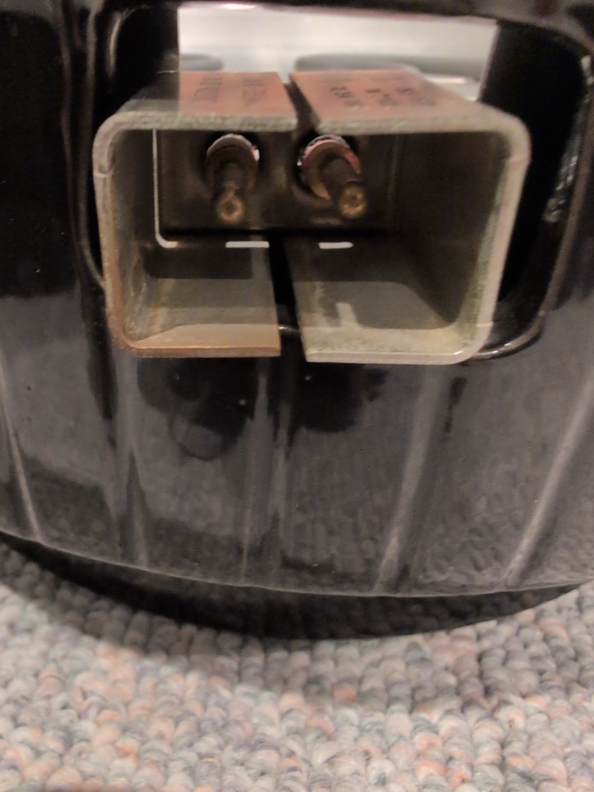 Vintage RIVAL Crock Grill Smokeless Indoor Electric Model 5750 Black Stoneware