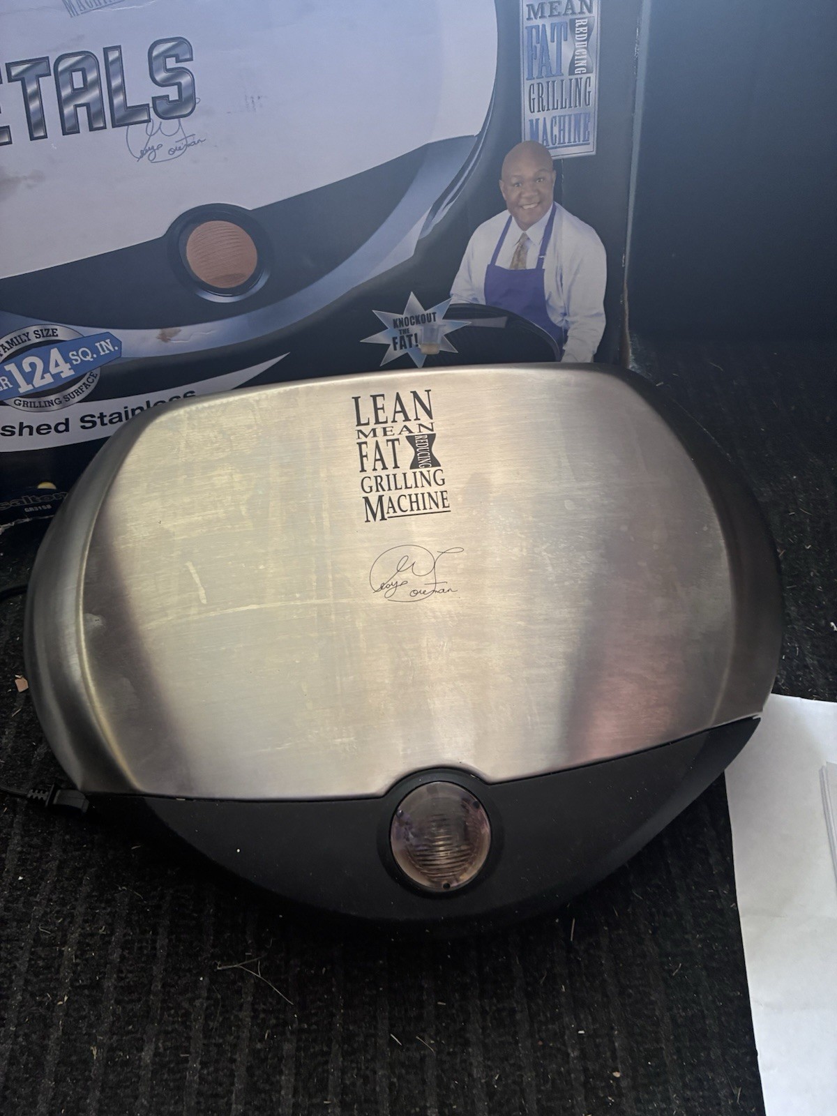 George Foreman GR31SB Hot Metals Brushed Stainless Grill 124 sq in