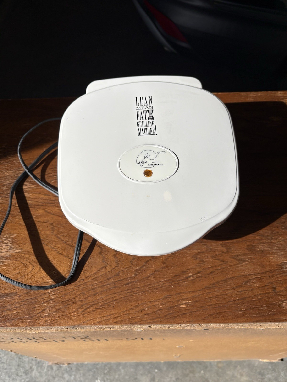 George Foreman The Champ GR10AWHT Electric Grill White Non-Stick Easy Clean