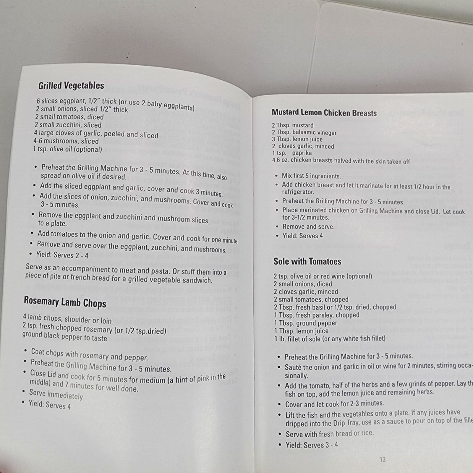 george foreman Grill owner’s manual model no. GR26 CB