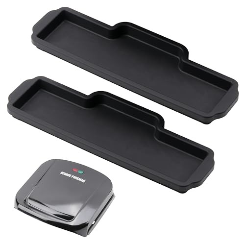 2 Pack Silicone Drip Tray for George Foreman Grills GRP1060B GR10B GR340FB