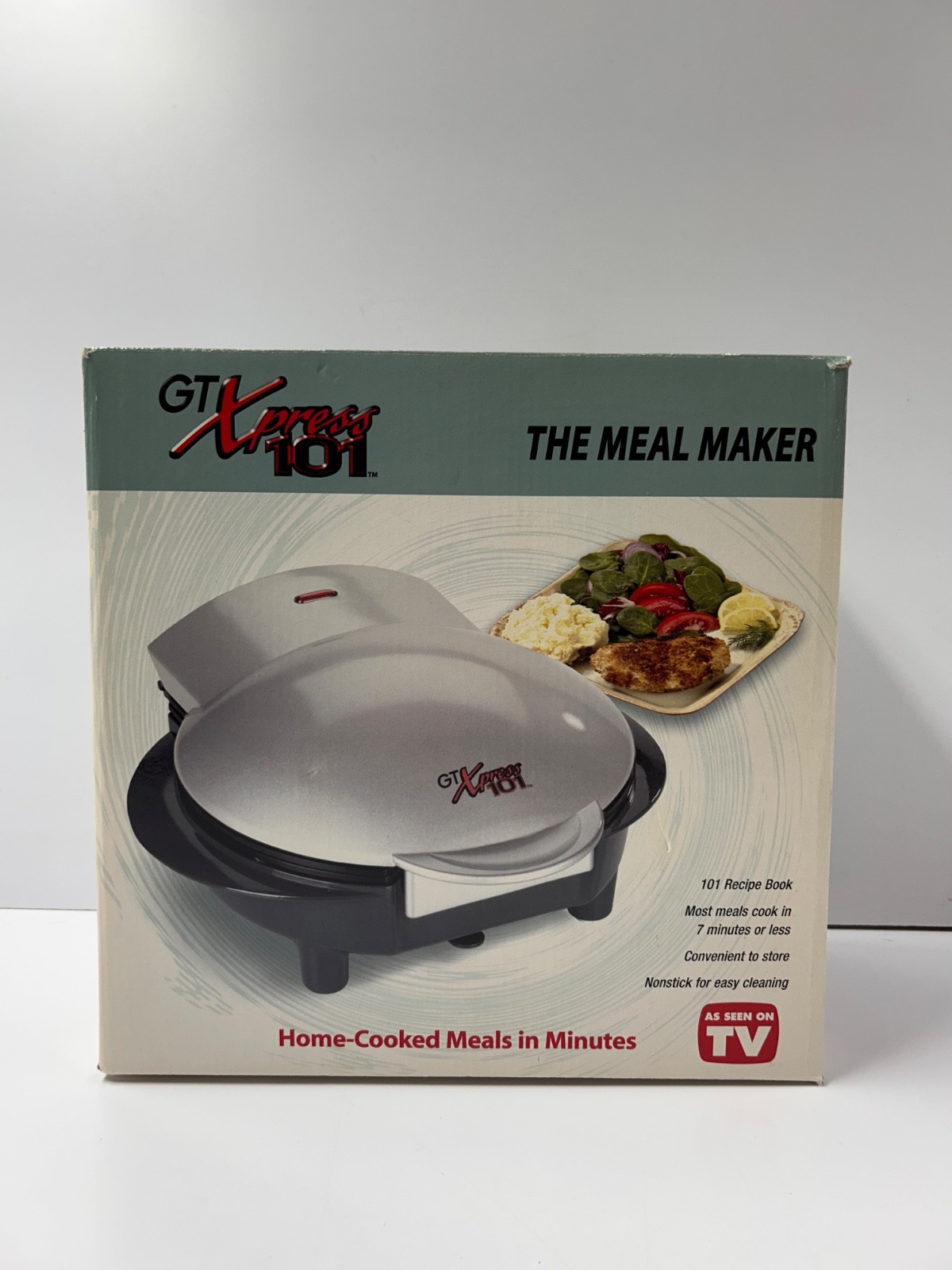 GT Xpress 101 Indoor Grill Brand New In Box Instruction Manual/Recipe Book