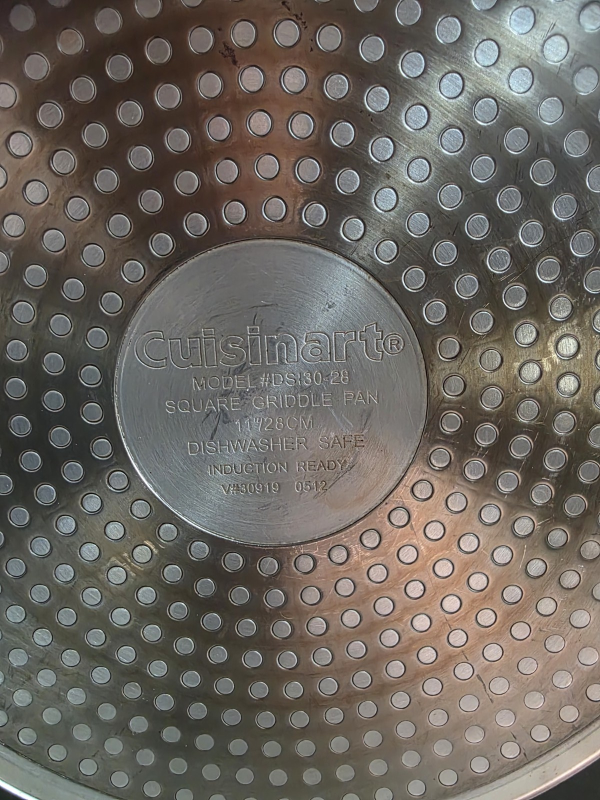 Cuisinart 11″ Square Griddle Pan Tortilla Flatbread Grilled Cheese Pancake
