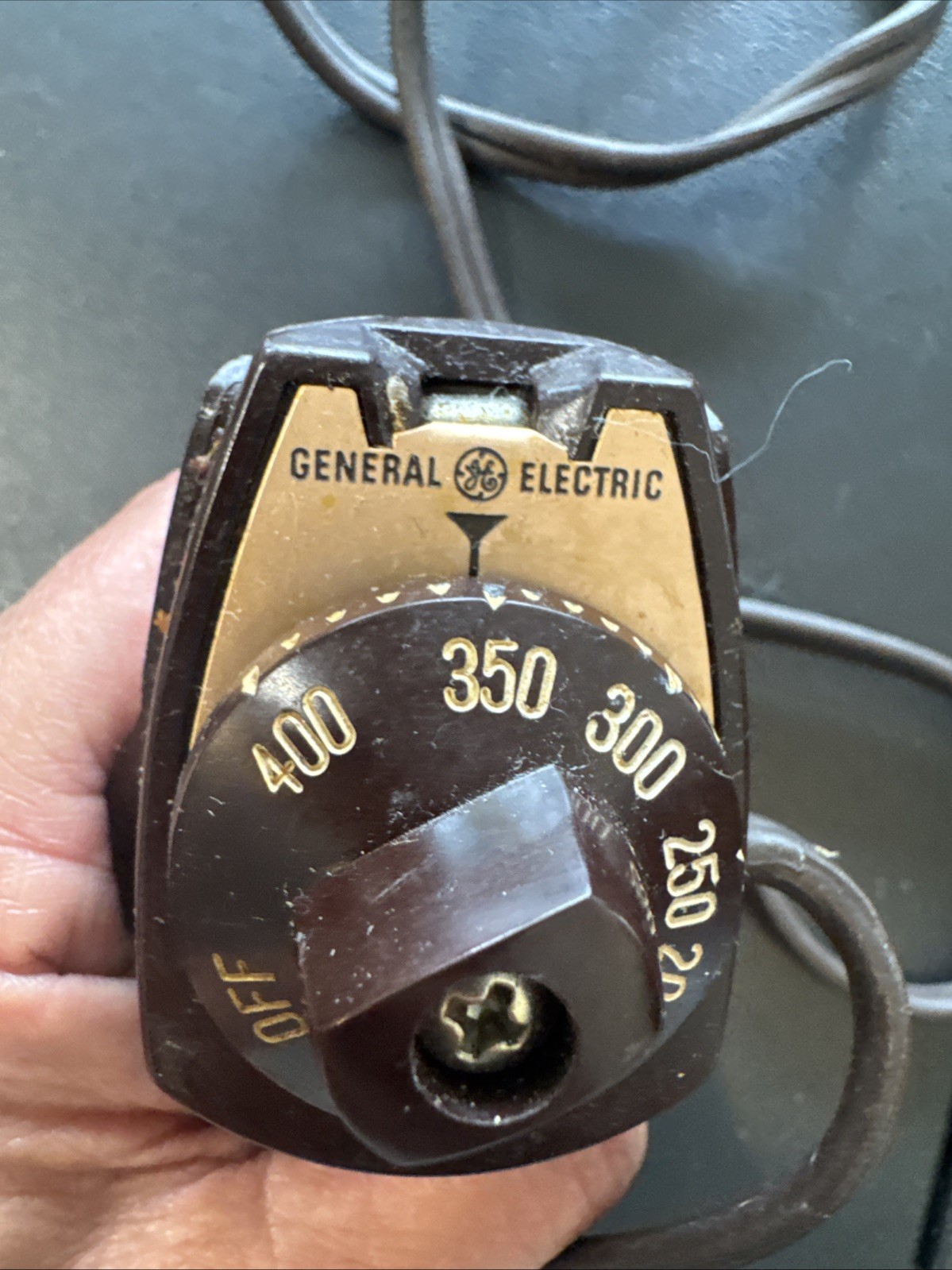 Vintage BPI Brown GE General Electric Heat Control Temperature Probe Power Cord