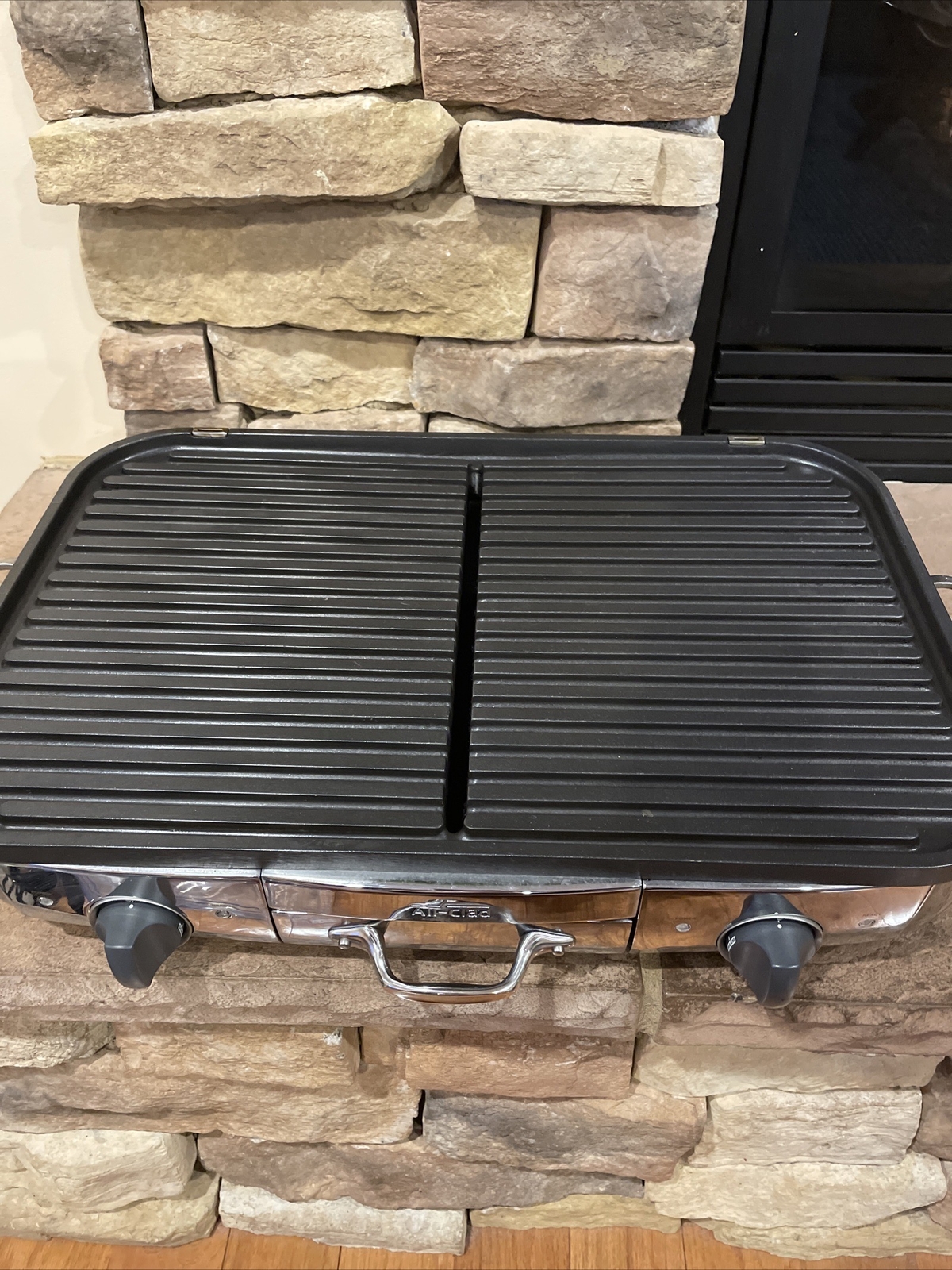 All-Clad Electric Indoor Grill # 6411 Large Nonstick Grilling Surface 20×13