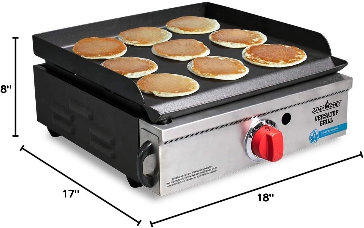 Camp Chef Versatop Portable Flat Top Grill 250 and Griddle (FTG250)