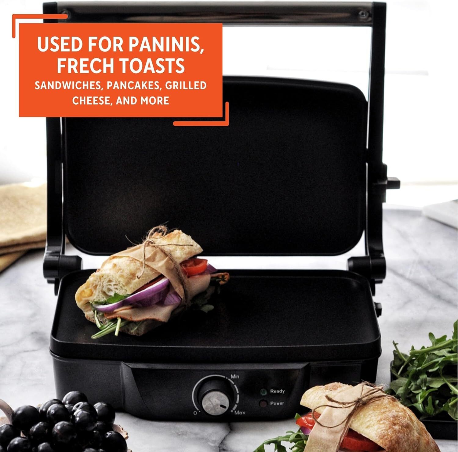 Stainless steel electric oven with adjustable temperature non-stick baking tray
